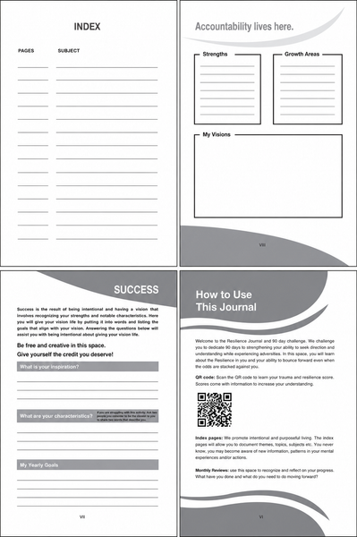 Resilience Workbook Journal (Shades of Brown)