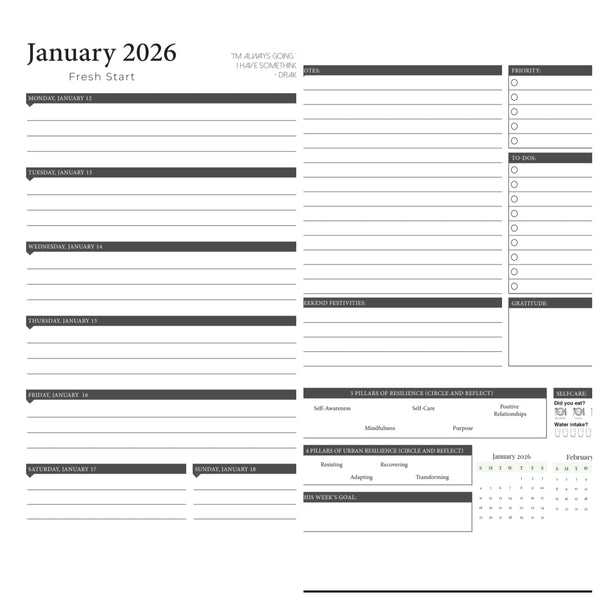 Resilience Planner (New Front & Back Cover)