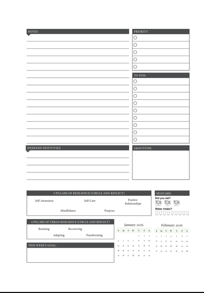 Resilience Planner (New Front & Back Cover)